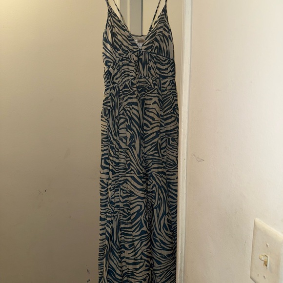 Elegant Zebra Print Maxi Dress-Banana Republic - Picture 5 of 7